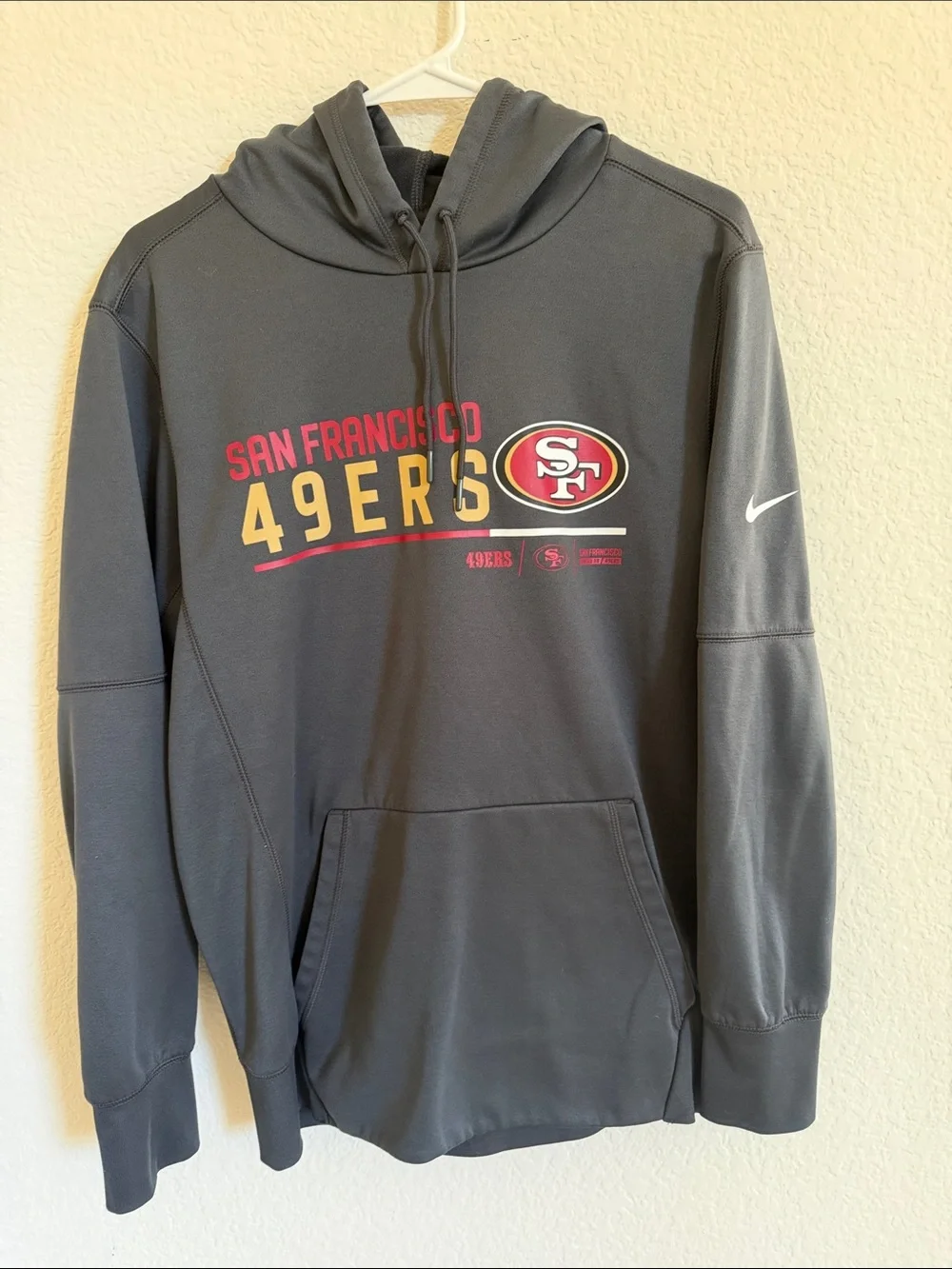 Men's Nike Anthracite San Francisco 49ers Hoodie